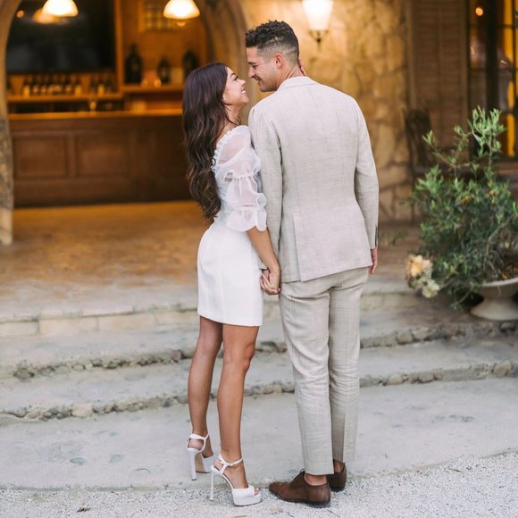 Tia Dress In Ivory Amanda Uprichard - Picture 3 of 3